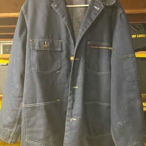 Vintage Men's Toughskins Denim blanket lined chore Jacket